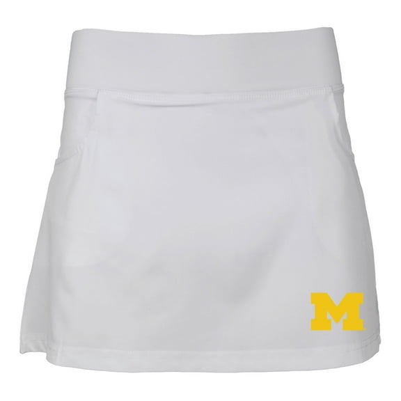 Girls Youth Garb White Michigan Wolverines Sara Skort