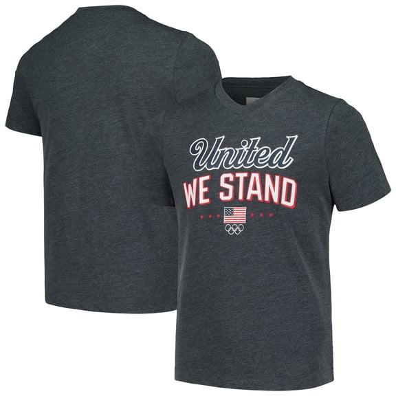 Girls Youth Heather Charcoal Team USA Victory T-Shirt