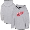 thumbnail image 1 of Girls Youth  Heather Gray Detroit Red Wings Ultimate Teddy Fleece Pullover Hoodie, 1 of 3
