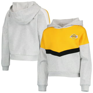 Men's Antigua Heather Gray Los Angeles Lakers Victory Pullover Sweatshirt Size: Extra Large