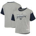 thumbnail image 1 of Girls Youth Heathered Gray New York Yankees Bleachers T-Shirt, 1 of 4