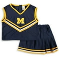 thumbnail image 1 of Girls Youth Navy Michigan Wolverines Two-Piece Cheer Set, 1 of 2
