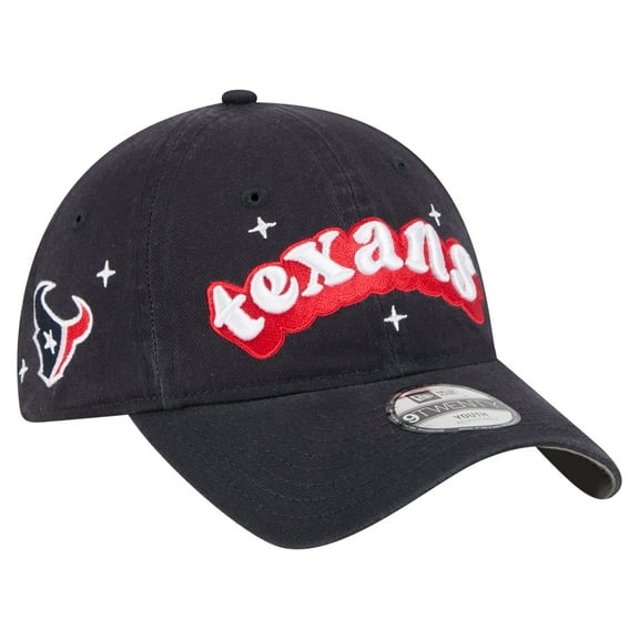 Girls Youth New Era Navy Houston Texans Cheer 9TWENTY Adjustable Hat