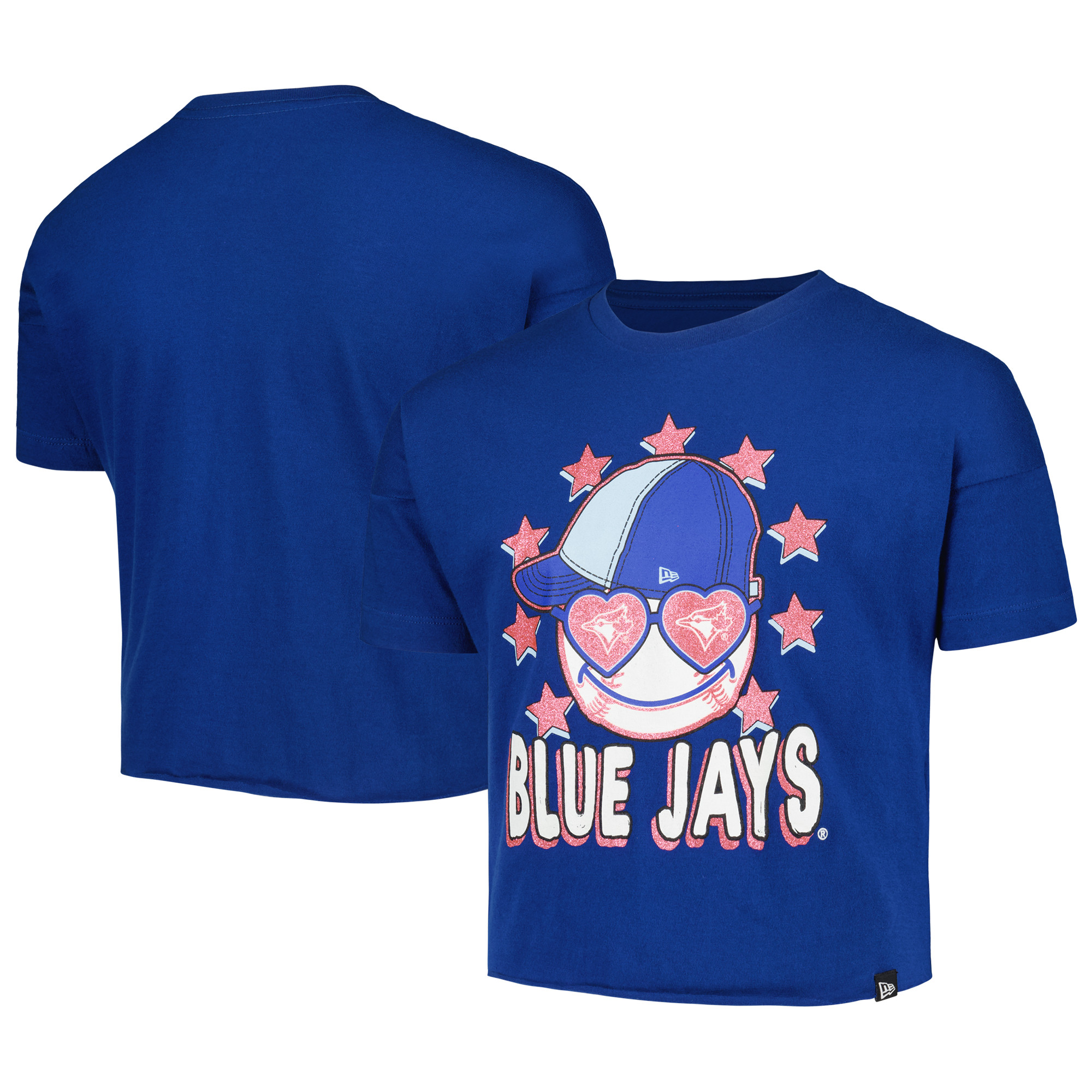 Girls Youth New Era Royal Toronto Blue Jays Team Half Sleeve TShirt