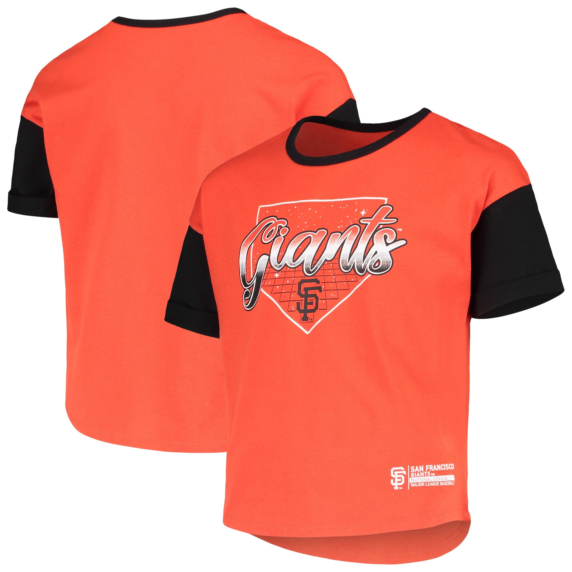 Flag Sf Giants Shirts For Girls White San Francisco Giants