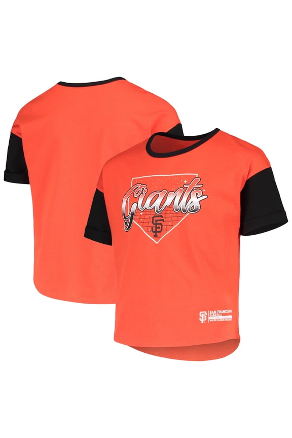 Girls Youth Orange San Francisco Giants Bleachers T-Shirt