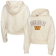 thumbnail image 1 of Girls Youth Outerstuff Cream Washington Commanders Oversized Cropped Blitz Hoodie, 1 of 3