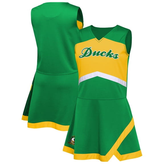 Girls Youth Outerstuff Green Oregon Ducks Cheer Captain Jumper Dress