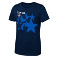 thumbnail image 1 of Girls Youth Outerstuff Navy Team USA Stars Step & Repeat T-Shirt, 1 of 1