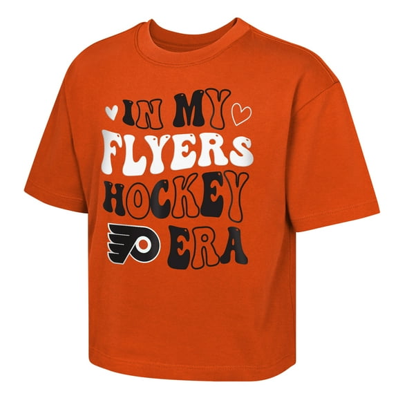 Girls Youth Outerstuff  Orange Philadelphia Flyers In My Era Boxy T-Shirt