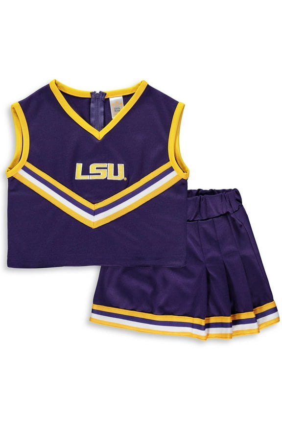 Girls Youth Purple LSU Tigers Two-Piece Cheer Set