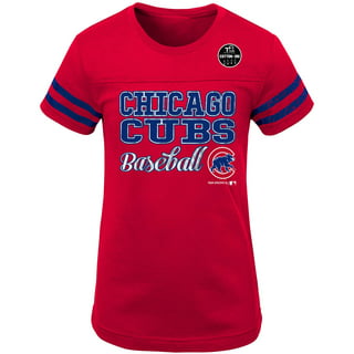 Women's Tiny Turnip White/Royal Chicago Cubs 2023 Spring Training 3/4-Sleeve Raglan T-Shirt Size: Small