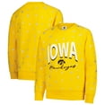 thumbnail image 1 of Girls Youth Wes & Willy  Gold Iowa Hawkeyes Shimmer Star Reverse Sweatshirt, 1 of 3