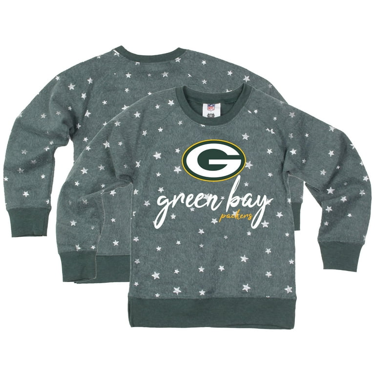 Girls Youth Wes Willy Green Green Bay Packers Shimmer Star