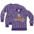 thumbnail image 1 of Girls Youth Wes & Willy  Purple Minnesota Vikings Shimmer Star Reverse Fleece Pullover Sweatshirt, 1 of 3