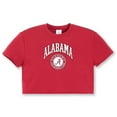 thumbnail image 1 of Girls Youth ZooZatz Crimson Alabama Crimson Tide Laurels Tri-Blend Cropped T-shirt, 1 of 1