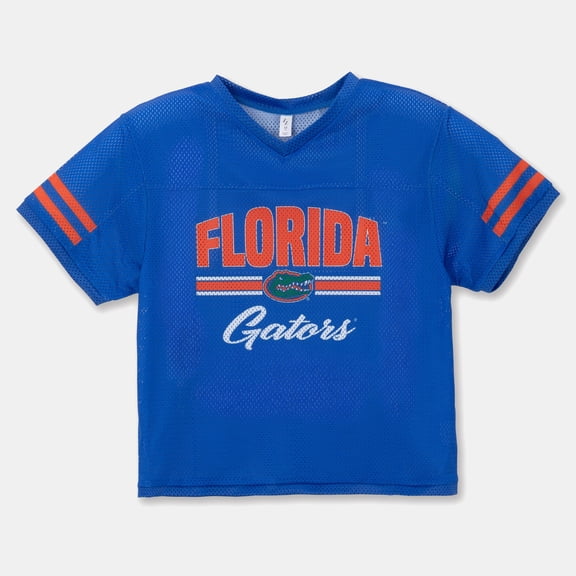 Girls Youth ZooZatz Royal Florida Gators Mesh Jersey T-Shirt