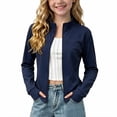 thumbnail image 1 of Girls Zip Up Athletic Jacket Lightweight Stand Collar Workout Outerwear With Thumbhole Cuffs for Gym Yoga Sports Daily Occasions, 1 of 8