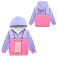 thumbnail image 1 of Girls Zip-up Hoodie Jacket Clown 3D Prints Sweatshirts Outer Coat, 1 of 5