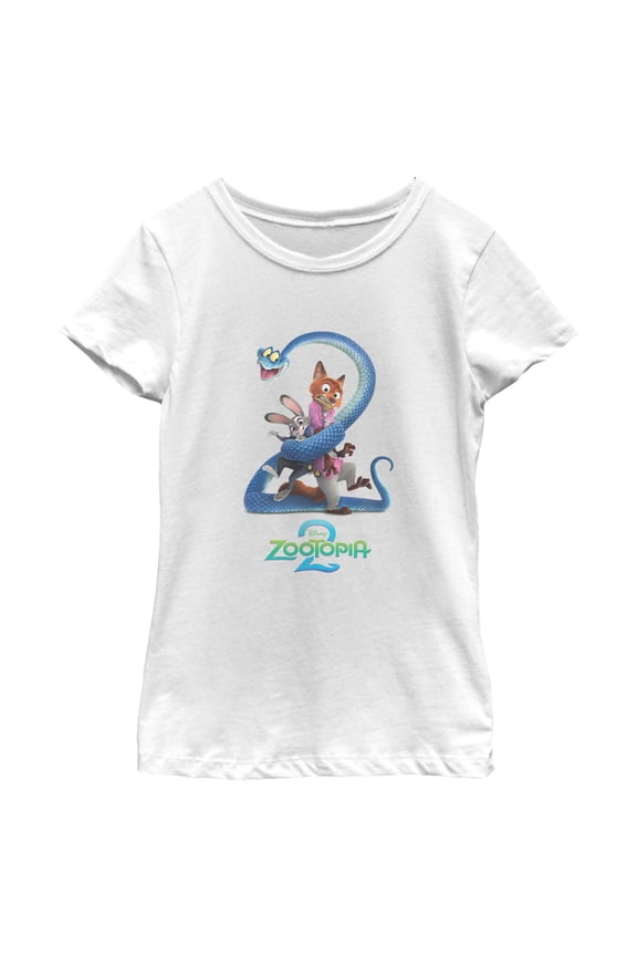 Girls Zootopia 2 Classic Trio Poses T Shirt