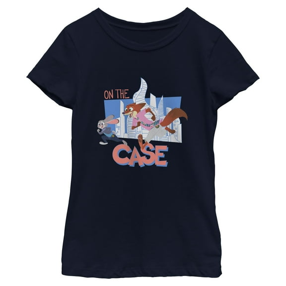 Girls Zootopia 2 Nick and Judy On the Case T Shirt