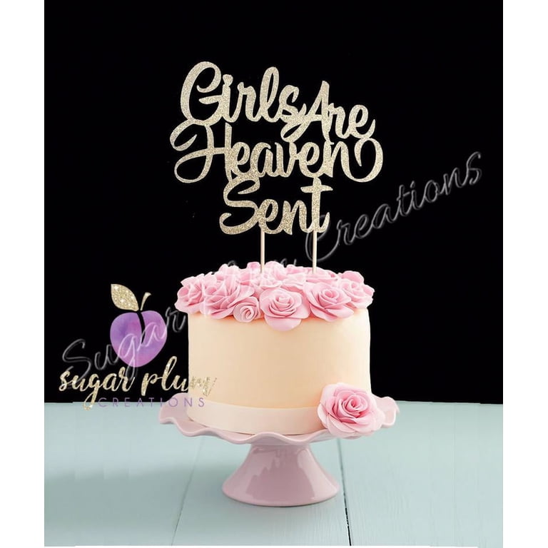 Happy Birthday In Heaven Cake Topper - Funeral Themed Decor For Heavenly Birthday