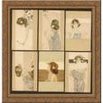 thumbnail image 1 of Girls between brown-green borders 24x18 Gold Ornate Wood Framed Canvas Art by Raphael Kirchner, 1 of 2