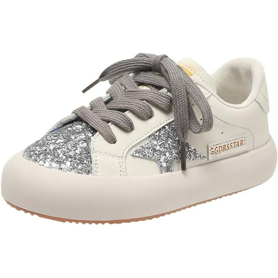 Girls daily casual shoes, casual anti-slip breathable shoes, toddler and little kid lightweight walking shoes