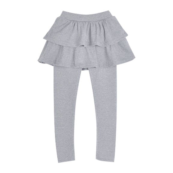 Girls dresses kids warm cake culottes leggings ruffle tutu skirt pants footless leggings for toddler girls