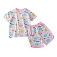thumbnail image 1 of Girls for kids Sleepwear Girl Tank Tops Pjs Shorts Set 2Pcs for Teen Girls Summer Casual Clothes Girls Summer Set 1-8 Years,4-5 Years, 1 of 3