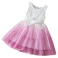 thumbnail image 1 of Girls formal Dress Fashion Gradient Sleeveless Princess Dress Summer Crewneck Tulle Sundress with Bowknot Size 3-8, 1 of 3