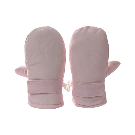 Girls gloves for cold weather Hwkond New Thickened Wool Winter Gloves And Children's Solid Color Water Proofing Skiing Gloves
