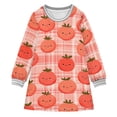 thumbnail image 1 of Girls' long-sleeved dress Cute Tomato Girls' A-line dress with ribbed cuffs Soft and comfortable, 1 of 6