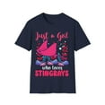thumbnail image 1 of Girls love Ocean Animals Novelty Fish Lovers Unisex T-Shirt, 1 of 4