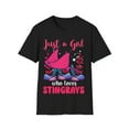 thumbnail image 1 of Girls love Ocean Animals Novelty Fish Lovers Unisex T-Shirt, 1 of 4