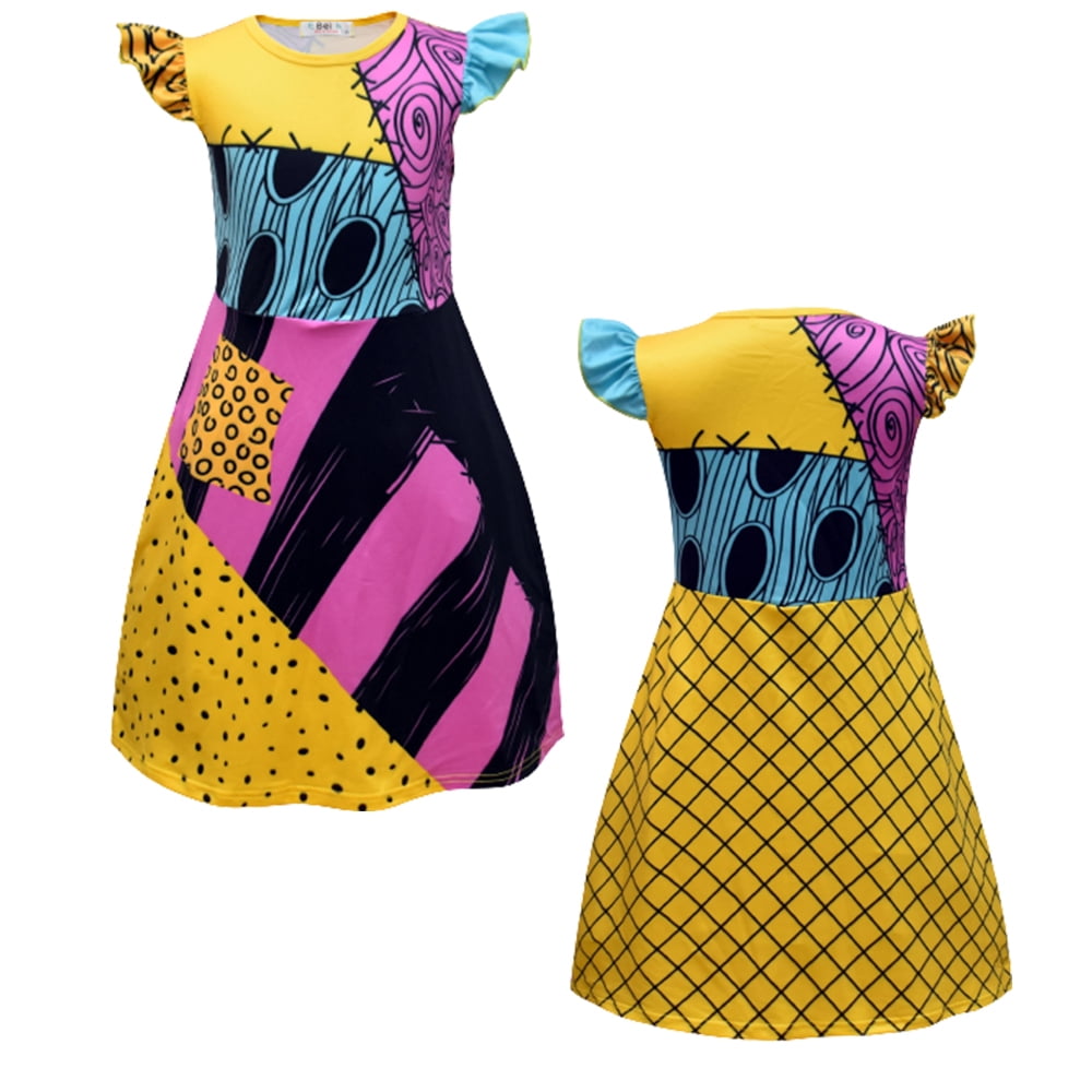 Girls' middle and young children perform clothing Christmas,Sally Short City Night Styling