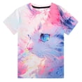 thumbnail image 1 of Lanbubble Girls Short Sleeve Graphic T-Shirt Fashion Cat Tee, Sizes 7-12, 1 of 7