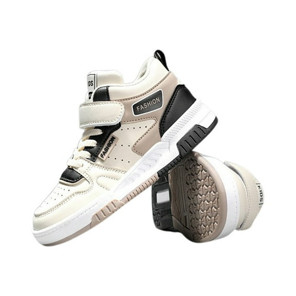 Girls'sneakers Kids Boys Girls Trainers Shoes Child Non Fashion Fitness Shoes Casual Sneakers Toddler Sneakers Beige 5 Years-5.5 Years