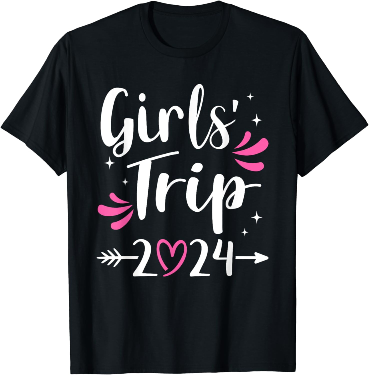 Girls trip 2024 weekend with heart TShirt