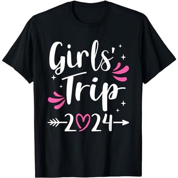 Girls trip 2024 weekend with heart T-Shirt