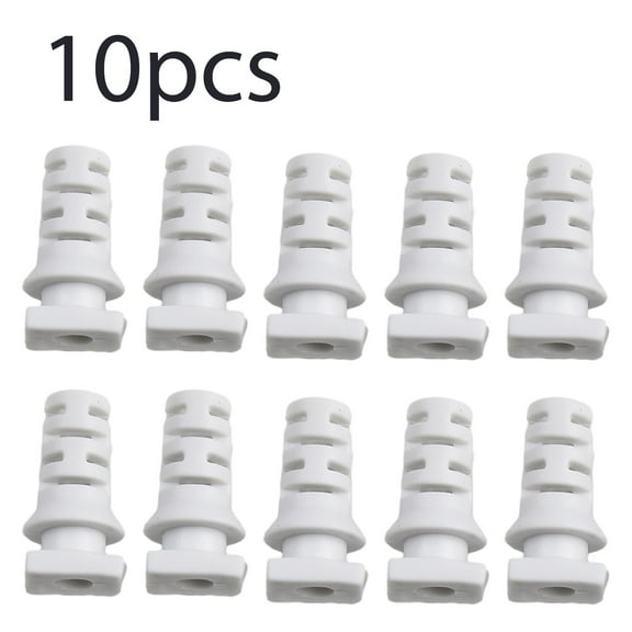 Girlsshop 10X Cable Gland Connector Rubber Strain Relief Cord Power Tool Cable Sleeves,3.5mm-white
