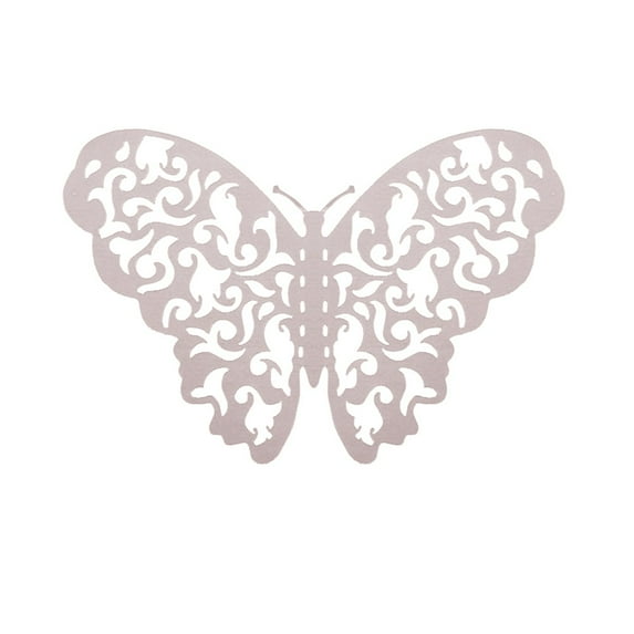Girlsshop 12Pcs 3D Butterfly Wall Stickers Beautify Decals Party Wedding Room Decoration,Rose Gold
