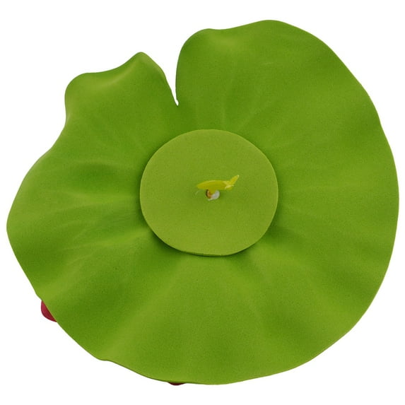 Girlsshop 18Cm Artificial Water Lily Floating Lotus Flower Pond Aquarium Decor Multicolor,red