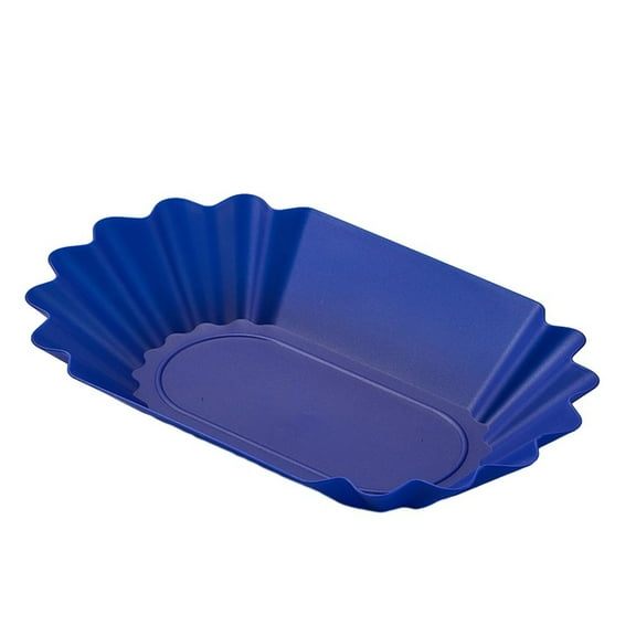 Girlsshop 1Pc Plastic Coffee Beans Sample Tray Display Dish Coffee Plate Container,Blue