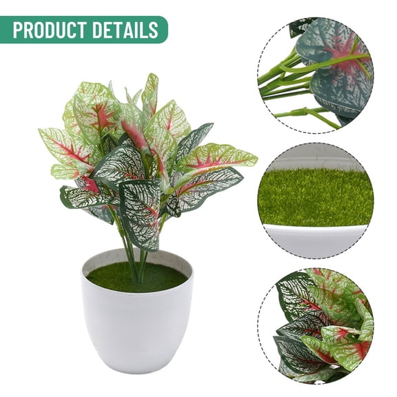 Girlsshop 1Pcs Fresh Fresh Artificial Foliage Desktop Plant Potted Mall ,3#