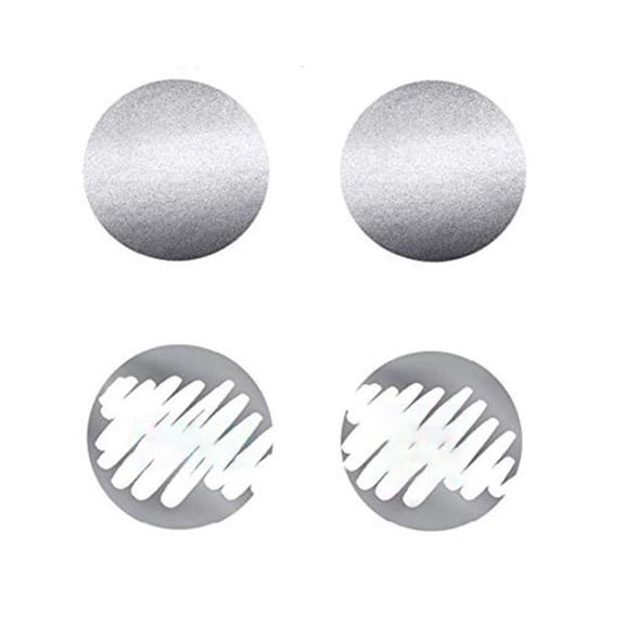 Girlsshop 300 Pcs 1 Inch Scratch Off Sticker Round Labels Sliver Labels Scratch-Off Cards