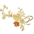 thumbnail image 1 of Girlsshop 3D Mirror Flower Art Removable Wall Sticker Acrylic Mural Decal Home Room Decor,Gold, 1 of 9