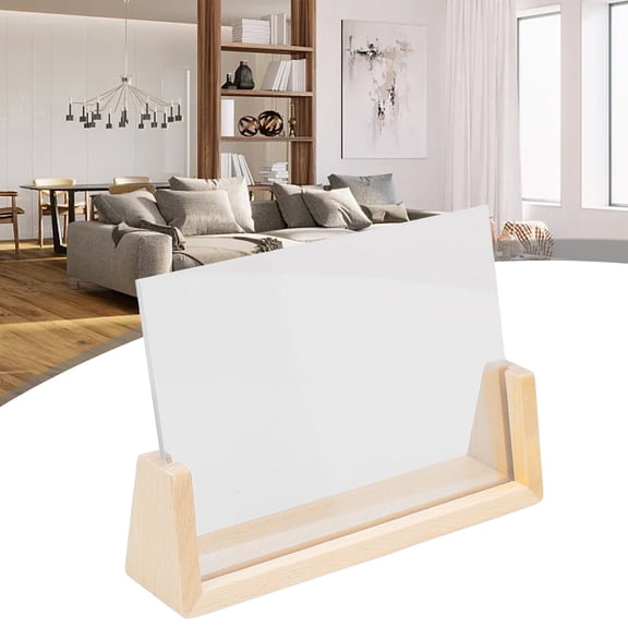 Girlsshop 7In Picture Frames Photo Display For Tabletop Solid Wood Acrylic Photo Frame,A