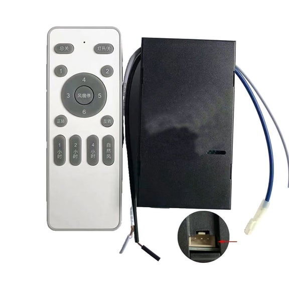 Girlsshop Frequency Conversion Ceiling Fan Light Remote Control Receiver Timer Switch,A