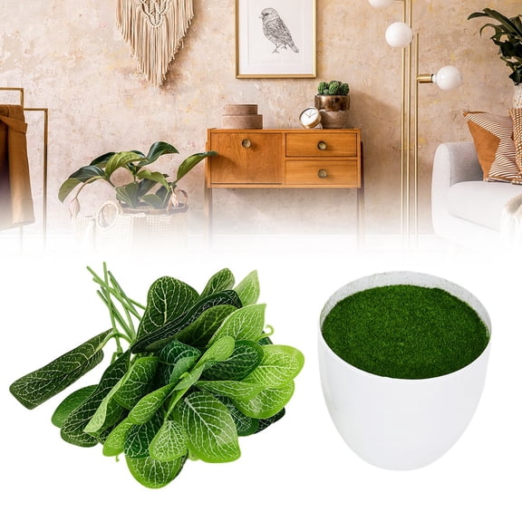 Girlsshop Fresh Fresh Artificial Foliage Desktop Plant Potted Mall ,1#